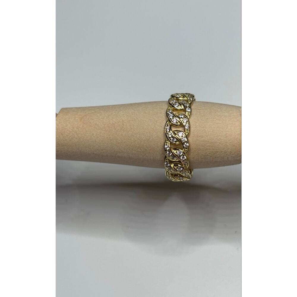 925 Pure Italian gold over silver Cuban link manoko